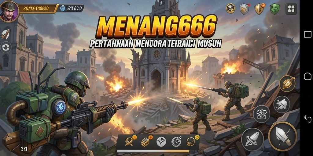 Tampilan menara yang strategis menghentikan gelombang musuh.