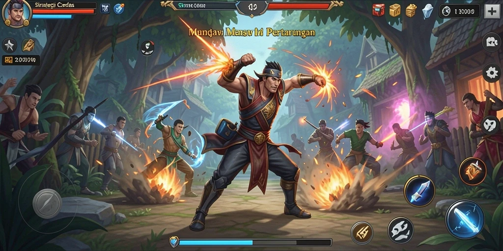 Gameplay menarik di RK55 dengan strategi yang dinamis.